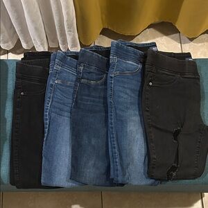 5 pairs Old Navy Women's Rockstar Pull On Elastic Waist Skinny Jeans